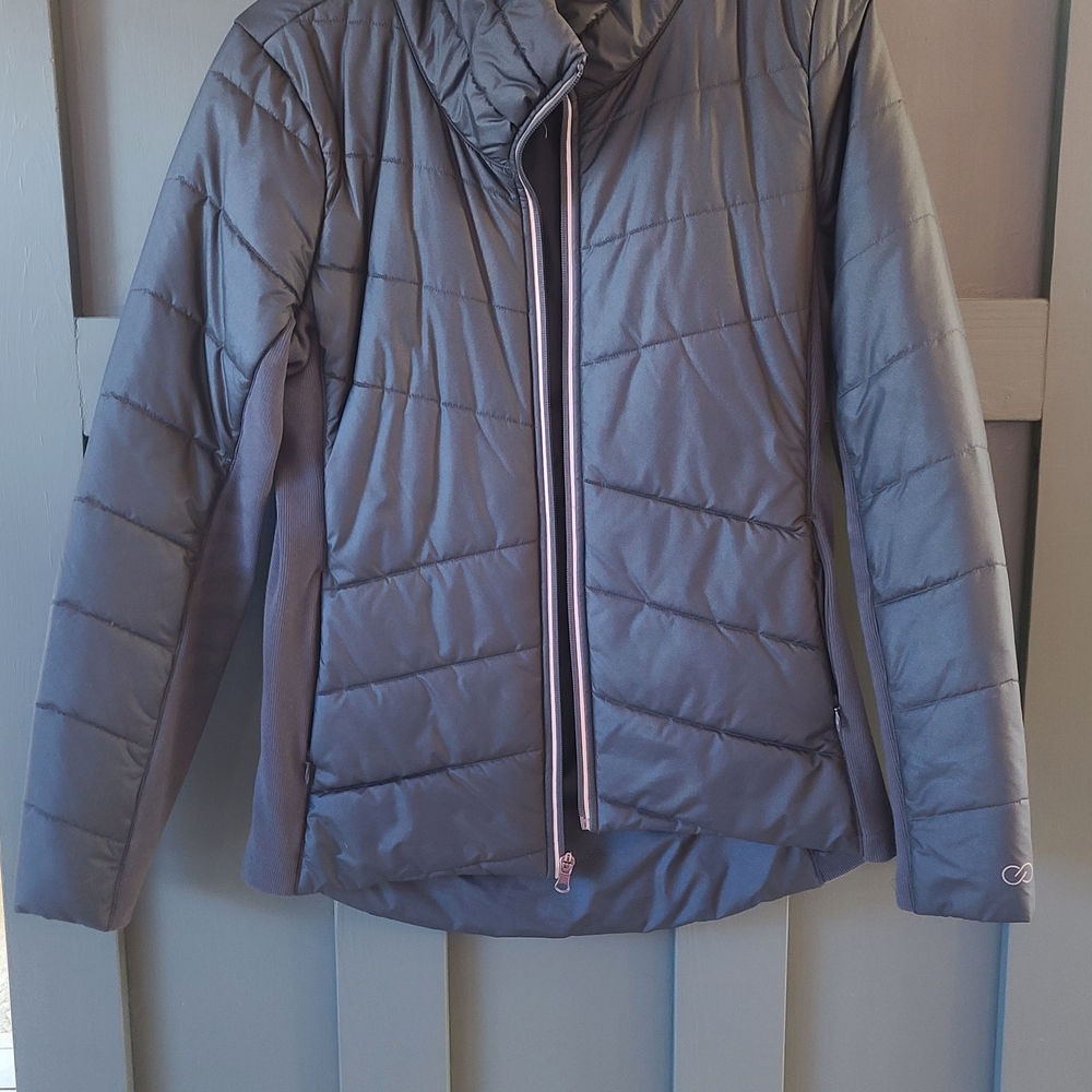 CALIA by Carrie Underwood Charcoal Puffer Jacket